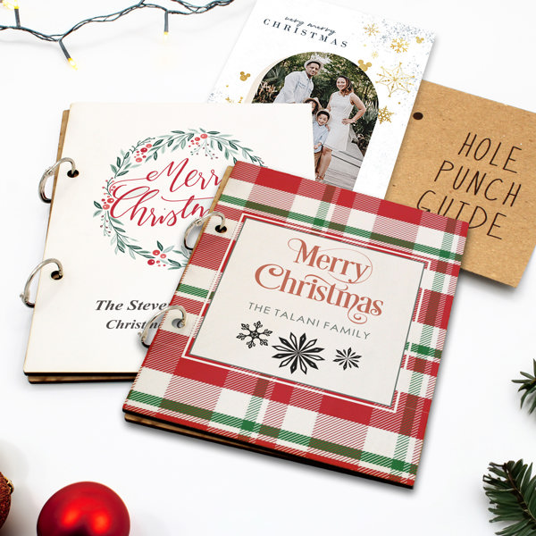 Personalized Cards of Christmas Past Card Book