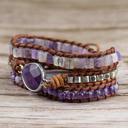  Natural Amethyst Crystal Healing Bracelet