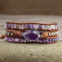  Natural Amethyst Crystal Healing Bracelet