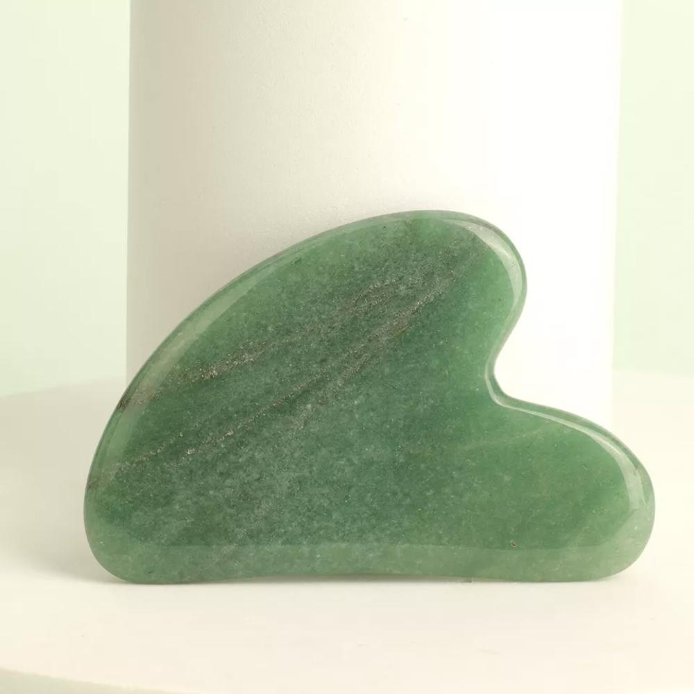 Natural Stone Crystal Scraping Tool Gua Sha Board Facial Massage Gemstone