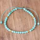  Natural Amazonite Stone Dainty Bracelet