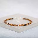  Natural Tiger Eye 3mm Beads Gemstone Healing Protection Minimalist Bracelet Gift