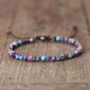  Natural Sea Sediment Jasper Stone Bracelet Gemstone Dainty Bracelet Handmade