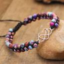  Natural Sea Sediment Handmade Healing Reiki Meditation Women Girls Bracelet Gift