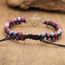  Natural Sea Sediment Handmade Healing Reiki Meditation Women Girls Bracelet Gift