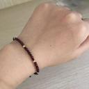  Natural Garnet Stone Braided Bracelet