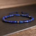  Women Blue Friendship Bracelet  Delicate Lapis Lazuli Natural Gemstone Dainty Bracelet Minimalist Gift