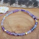  Delicate Natural Gemstone Fluorite Dainty Crystal Bracelet Minimalist Gift