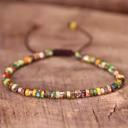  Natural Gemstone Small Beads Handmade Healing Balance Dainty Women Bracelet