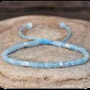  Minimalist Dainty Aquamarine Stone Healing Bracelet Delicate Layering Bracelet