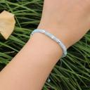  Minimalist Dainty Aquamarine Stone Healing Bracelet Delicate Layering Bracelet