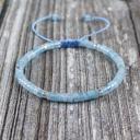  Minimalist Dainty Aquamarine Stone Healing Bracelet Delicate Layering Bracelet