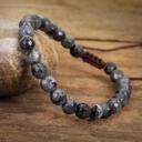  Black Moonstone Beaded Braided Bracelet for Anxiety Relief