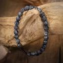  Black Moonstone Beaded Braided Bracelet for Anxiety Relief