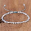  Delicate Aquamarine Dainty Healing Crystal Bracelet Minimalist March Birthstone Gift