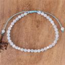  Delicate Aquamarine Dainty Healing Crystal Bracelet Minimalist March Birthstone Gift