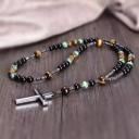  men's Hematite Cross Pendant Necklace