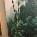  men's Hematite Cross Pendant Necklace