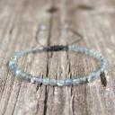  Natural Stone Labradorite Healing Crystal Dainty Bracelet