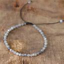  Natural Stone Labradorite Healing Crystal Dainty Bracelet