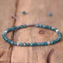  Delicate Natural Apatite Stone Dainty Healing Bracelet Minimalist