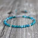  Delicate Natural Apatite Stone Dainty Healing Bracelet Minimalist