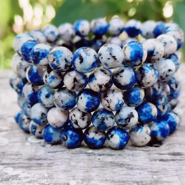 5 Pcs Natural K2 Jasper 8mm 6.7" Crystal Healing Stretch Bracelet