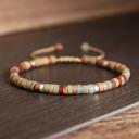  Natural African Opal Stone Bracelet Shoushan Gemstone Dainty Bracelet Minimalist