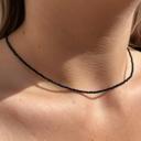  Natural Blue Sandstone Choker 2mm Tiny Beads Healing Reiki Dainty Women Necklace