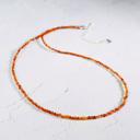  Natural Carnelian Choker Tiny Beads Healing Reiki Delicate minimalist Necklace