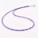  Natural Lavender Amethyst Choker Faceted Tiny Beads Healing Reiki Minimalist Necklace Gift