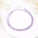  Natural Lavender Amethyst Choker Faceted Tiny Beads Healing Reiki Minimalist Necklace Gift