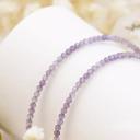  Natural Lavender Amethyst Choker Faceted Tiny Beads Healing Reiki Minimalist Necklace Gift