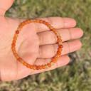  Natural Orange Aventurine Stone Dainty Bracelet 4mm Gemstone Healing Bracelet