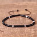  Natural Black Onyx Beads Healing Heart Chakra Strength Spiritual Protection Minimalist Bracelet