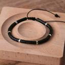  Natural Black Onyx Beads Healing Heart Chakra Strength Spiritual Protection Minimalist Bracelet