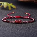  4mm Garnet Stone Grounding Feng Shui Pixiu Bracelet