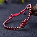  4mm Garnet Stone Grounding Feng Shui Pixiu Bracelet