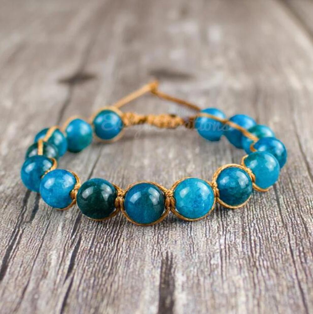 Natural 8mm Apatite Stone Bracelet