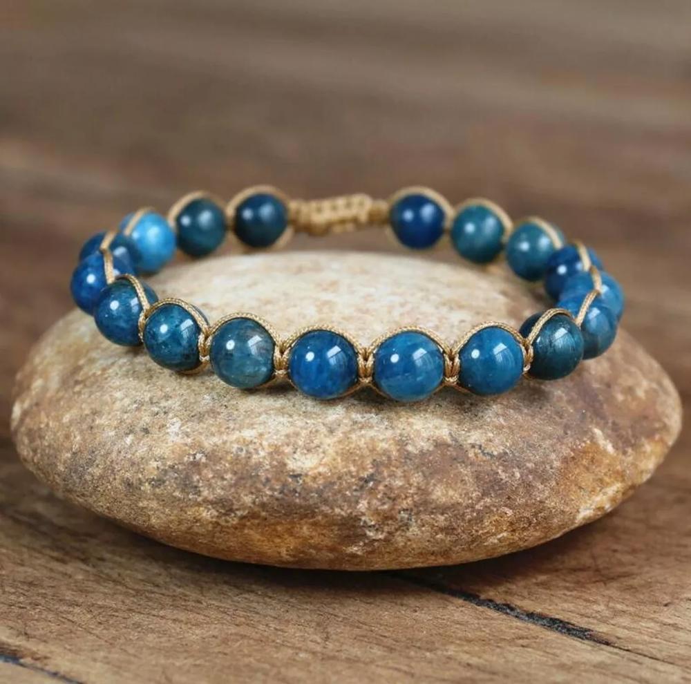 Natural 8mm Apatite Stone Bracelet