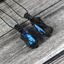  Natural Labradorite Stone Healing Crystal Wrapped Pendant Necklace