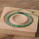  Delicate Natural Green Aventurine Stone Dainty Bracelet Minimalist Gift