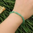  Delicate Natural Green Aventurine Stone Dainty Bracelet Minimalist Gift