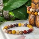  Mookaite Crystal Bead Bracelet 8mm, Genuine Mookaite Gemstone Bracelet