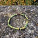  Natural Green Jasper Stone Dainty Bracelet Green Gemstone Minimalist Bracelet