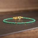  Green Jade Stone Dainty Bracelet Delicate Healing Crystal Bracelet Gift