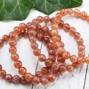  Sunstone Crystal Bracelet, Healing Crystal Bracelet, Orange Stone Jewelry, Energy Crystals, Bracelet for Women, Crystal Bracelet