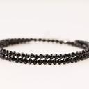  Natural Black Obsidian Beaded Necklace Spinel Stone Choker Healing Crystal Gift