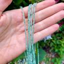  Natural Green Aventurine Beaded Necklace Green Stone Choker Healing Crystal