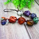  7 Chakra Ornament Natural Crystal Pendant Car Home Window Wall Decoration